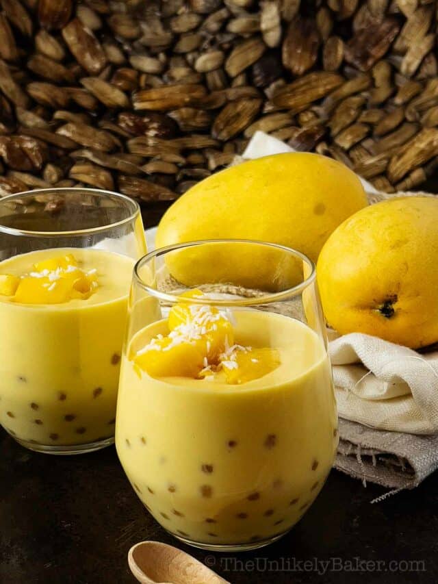 Delicious Refreshing Mango Sago The Unlikely Baker