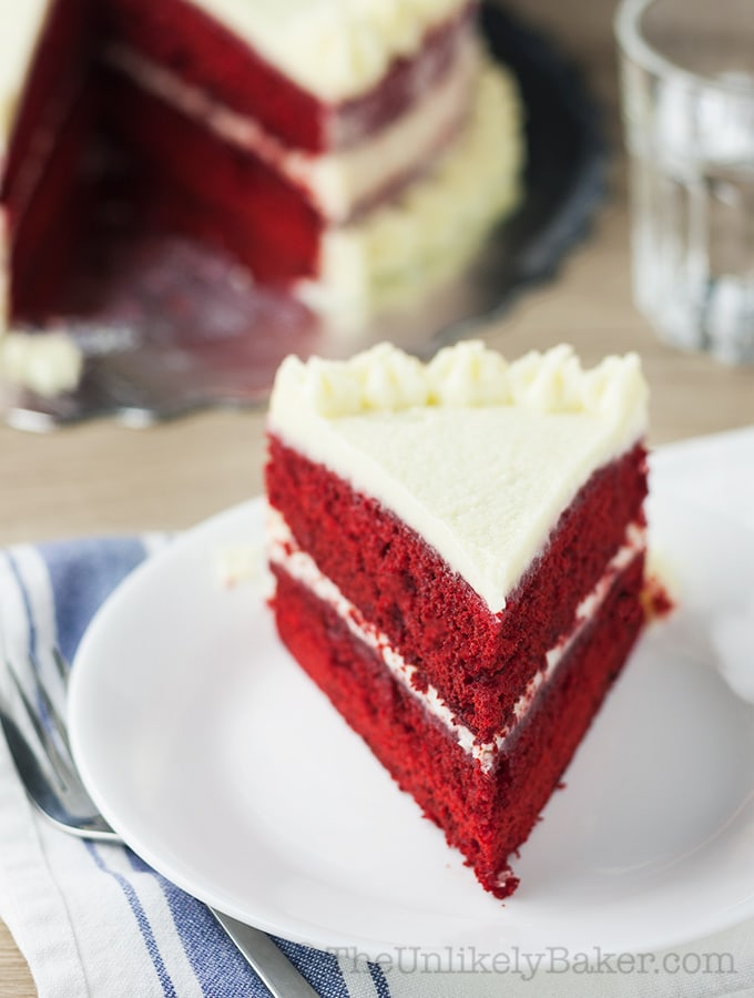 Red Velvet Cake with Ermine Frosting