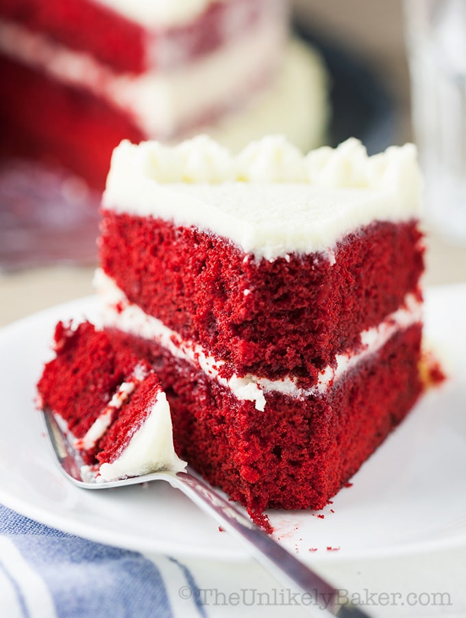 Red Velvet Cake with Ermine Frosting - The Unlikely Baker