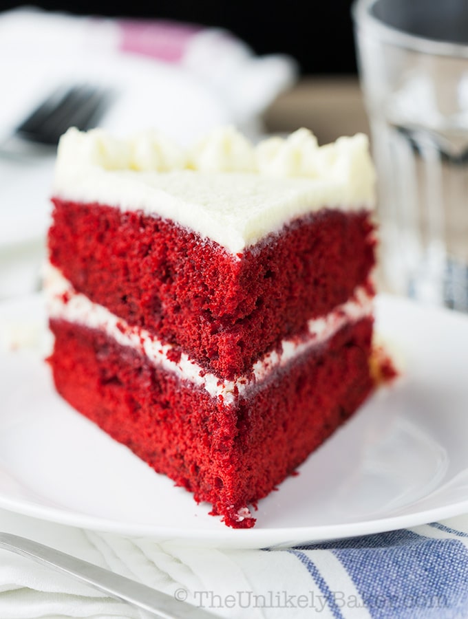 Red Velvet Cake with Ermine Frosting - The Unlikely Baker