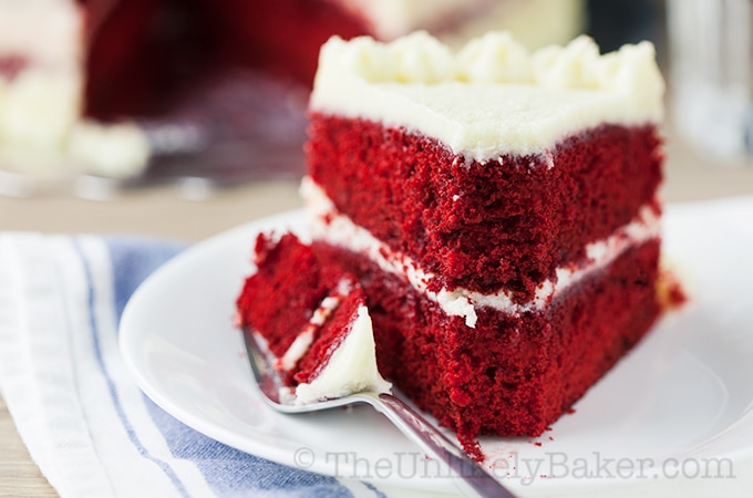 Red Velvet Cake with Ermine Frosting