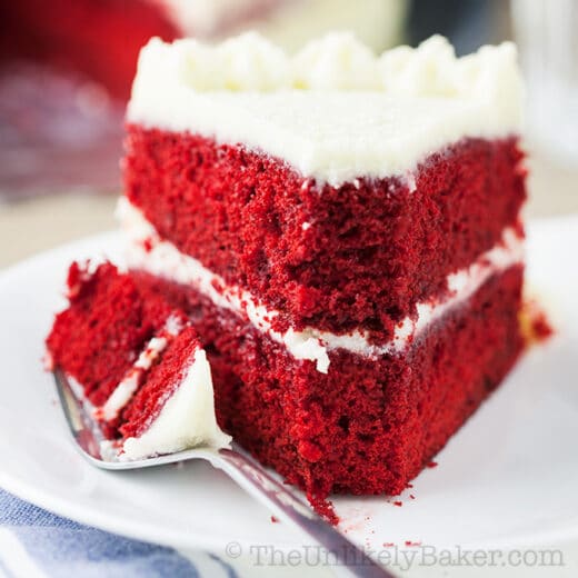 Red Velvet Cake with Ermine Frosting - The Unlikely Baker