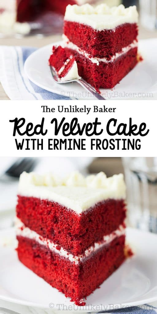 Red Velvet Cake with Ermine Frosting