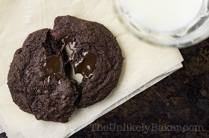 Chewy Double Chocolate Chunk Cookies