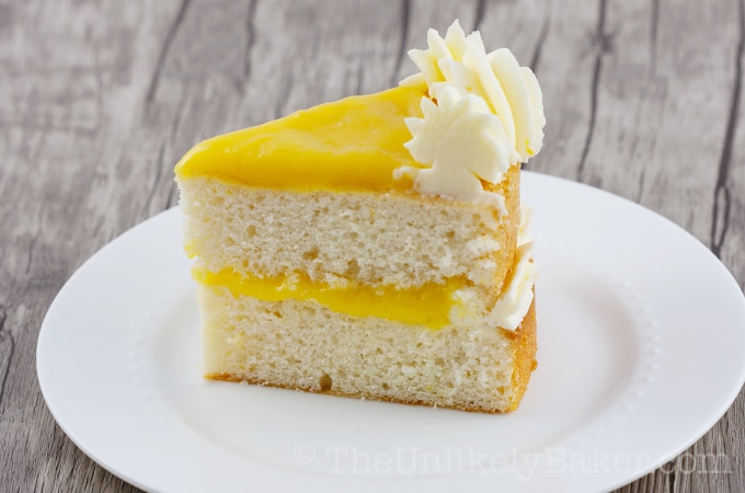 Lemon Cake With Lemon Curd Filling And Lemon Buttercream The Unlikely