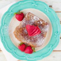 Strawberry Cream Cheese Stuffed French Toast