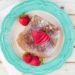 Strawberry Cream Cheese Stuffed French Toast