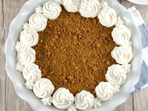 No Bake Cookie Butter Pie