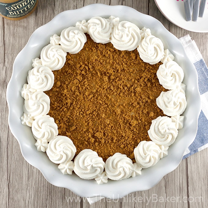 No Bake Cookie Butter Pie