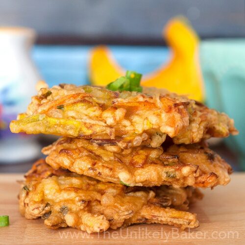 Squash Okoy (Filipino Kalabasa Fritters)