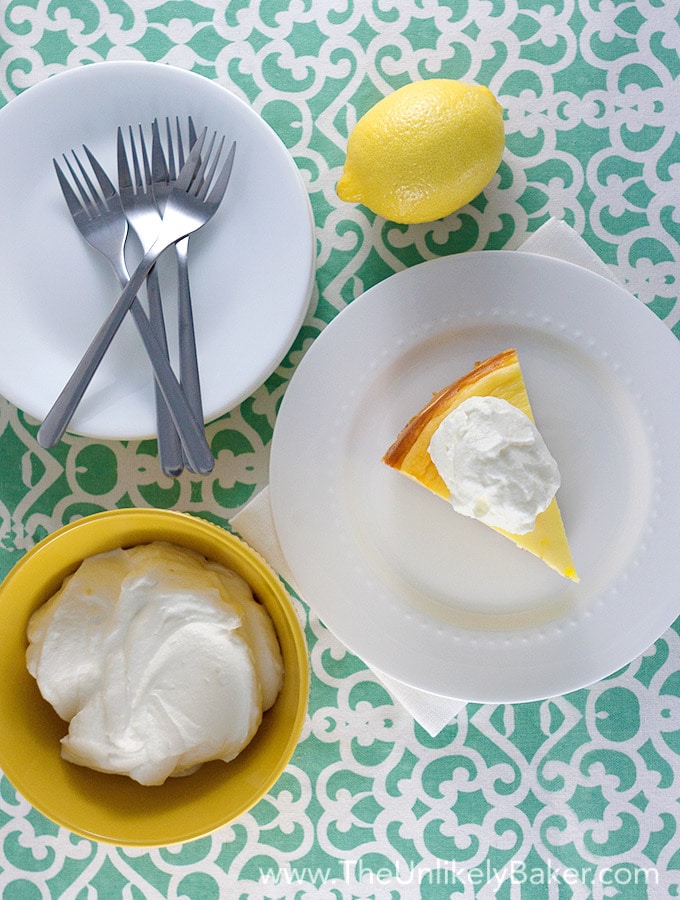 Lemon Cheesecake by The Unlikely Baker