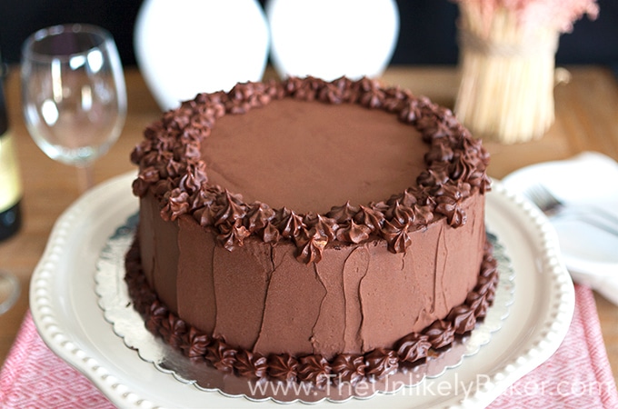 The Best Ever Chocolate Cake with Chocolate Fudge Frosting