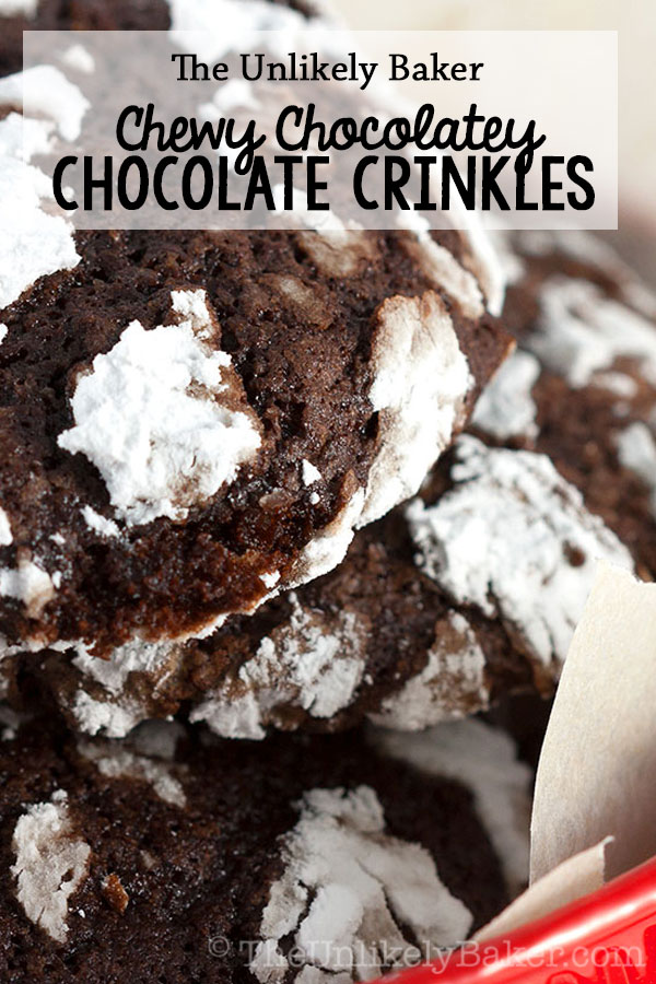 Very Chocolatey Chocolate Crinkles