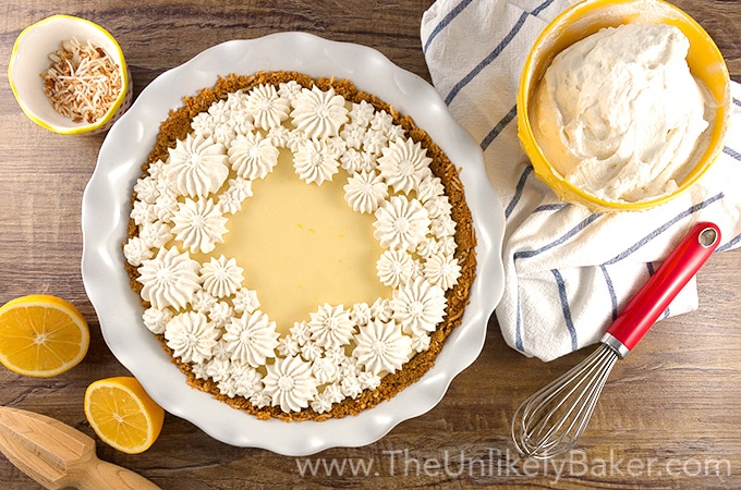 Easy Meyer Lemon Pie with Condensed Milk (Video)