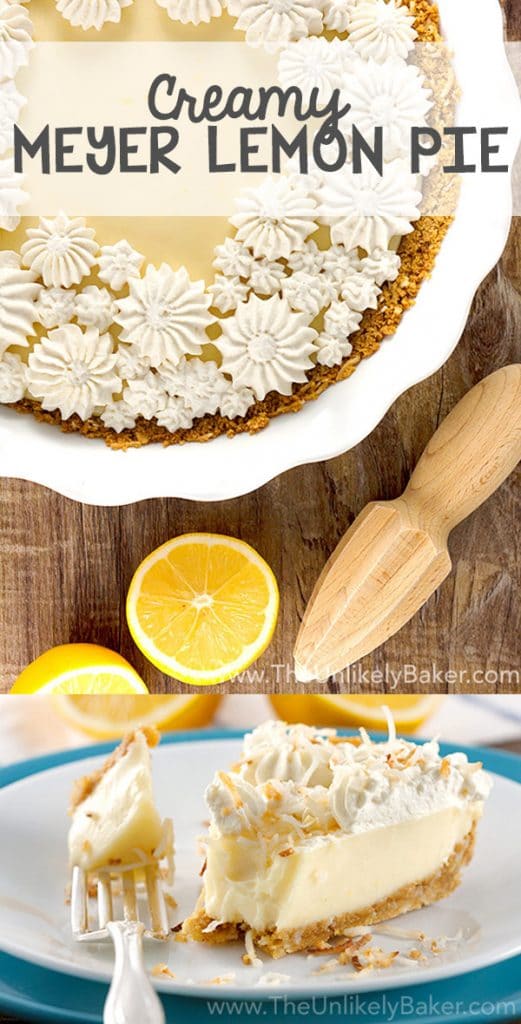 Creamy Meyer Lemon Pie