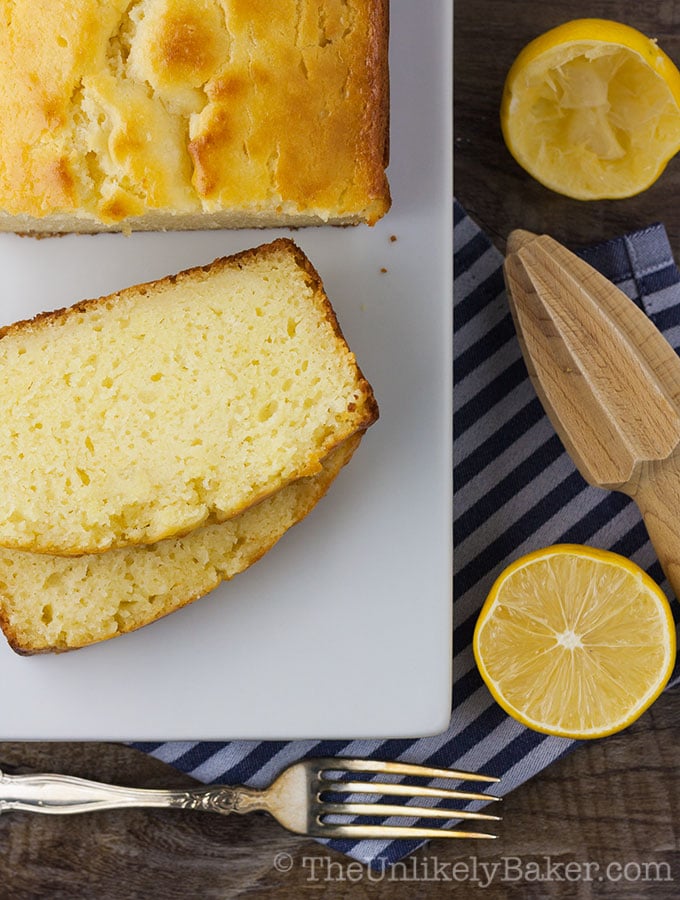 Meyer Lemon Ricotta Pound Cake