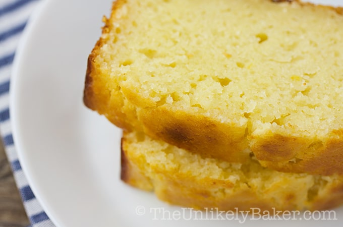 Meyer Lemon Ricotta Pound Cake