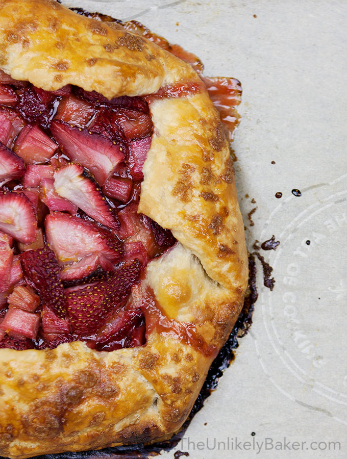 Strawberry Rhubarb Galette