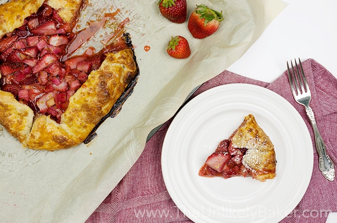 Strawberry Rhubarb Galette