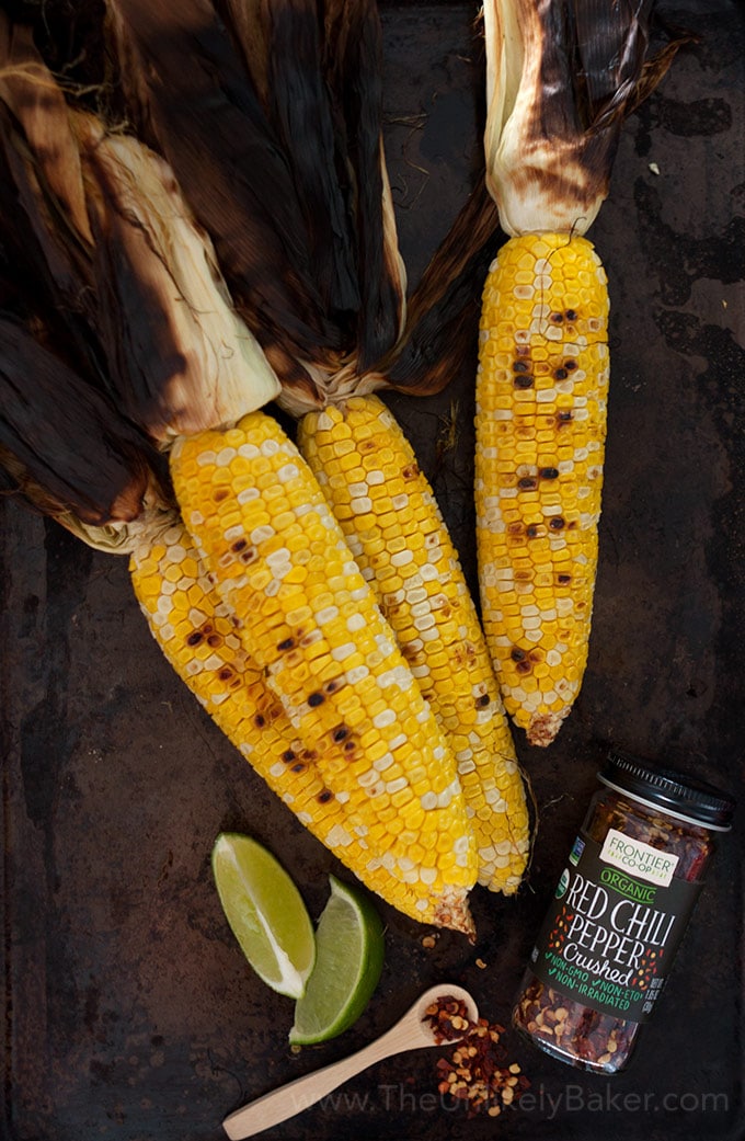 Grilled Corn on the Cob with Chili Butter