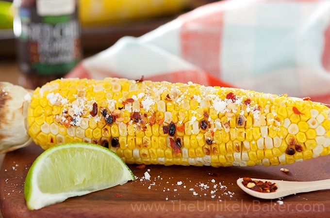 Grilled Corn on the Cob with Chili Butter