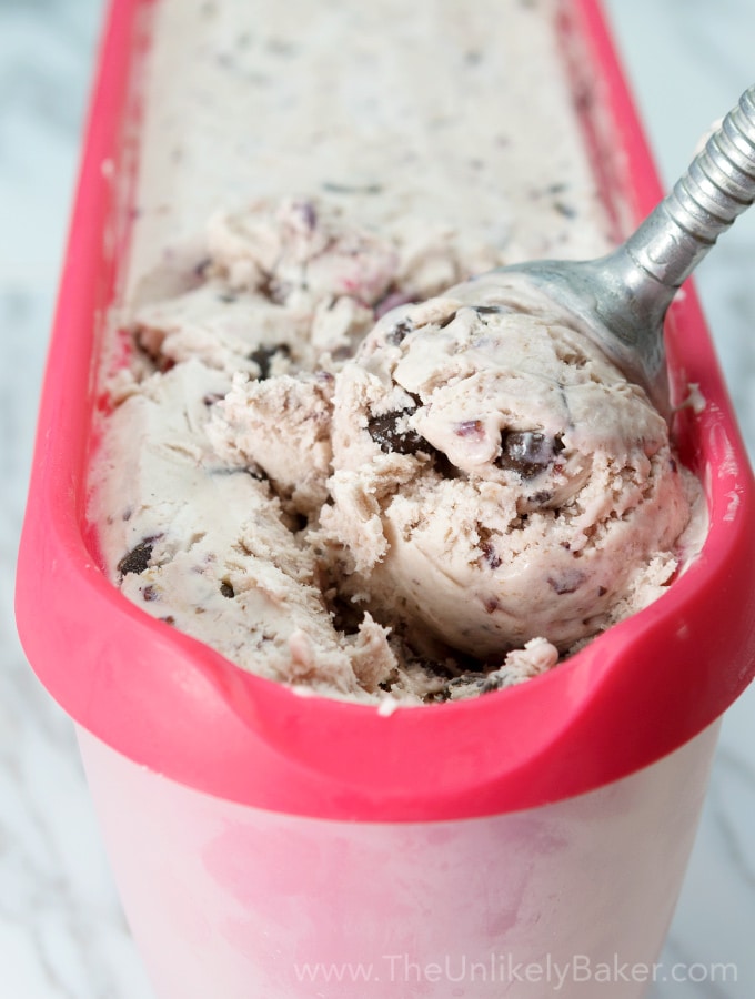 Roasted Cherry Choco Chip Ice Cream