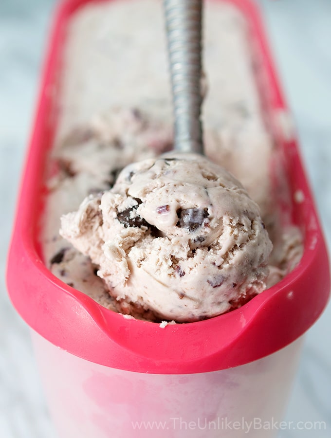 Roasted Cherry Choco Chip Ice Cream