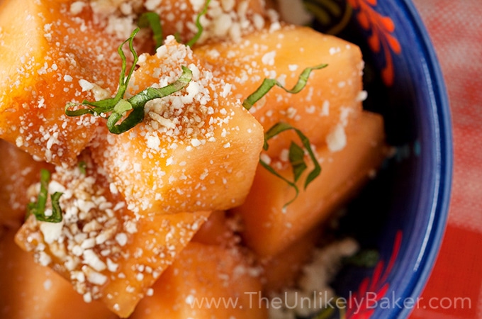 Cantaloupe Feta Cheese Salad