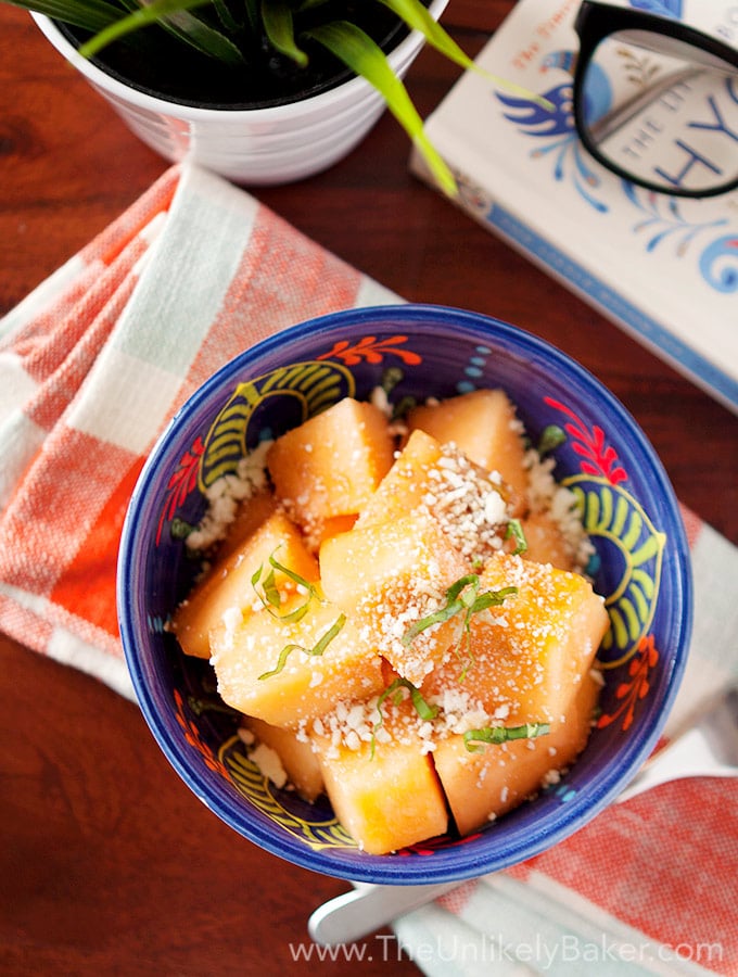 Cantaloupe Feta Cheese Salad