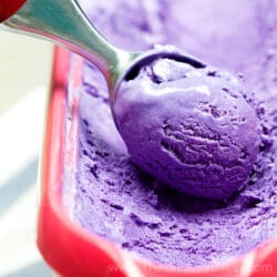 Homemade Ube Ice Cream