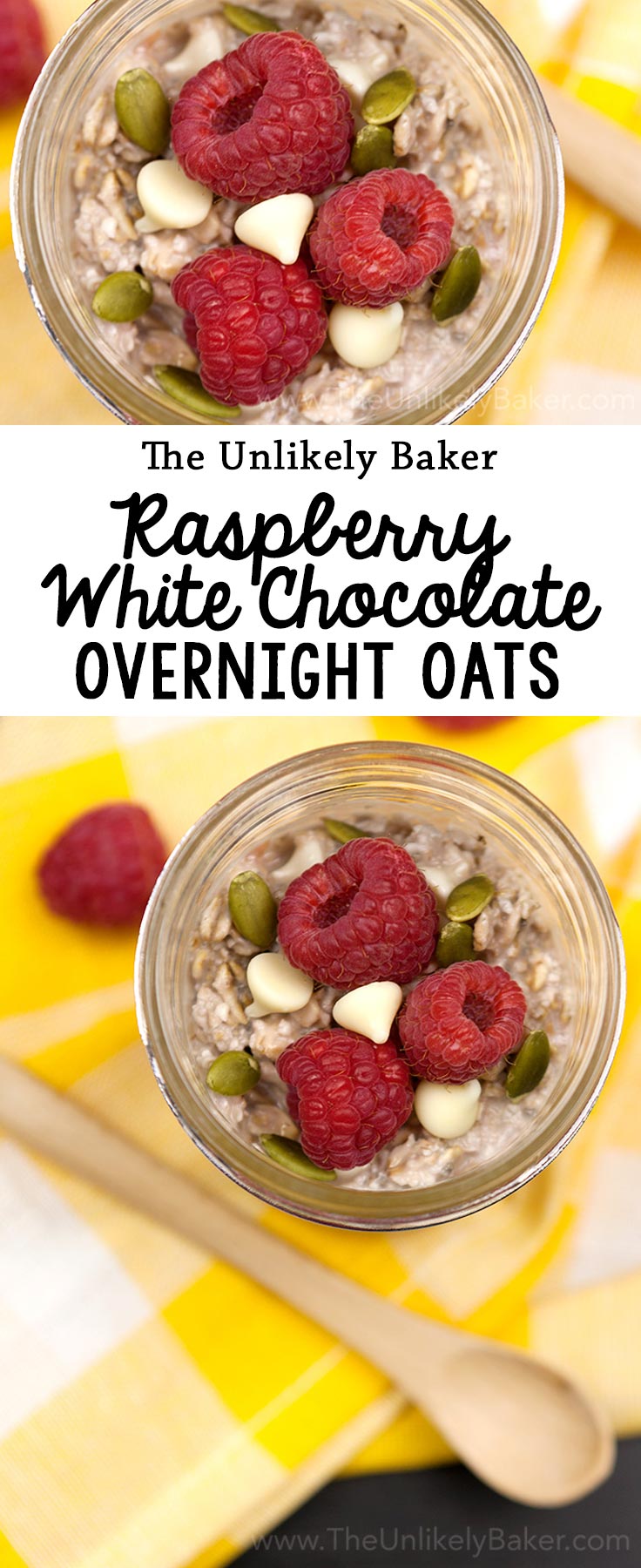 Raspberry White Chocolate Overnight Oats