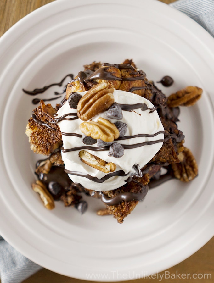 Chocolate Kahlua Bread Pudding