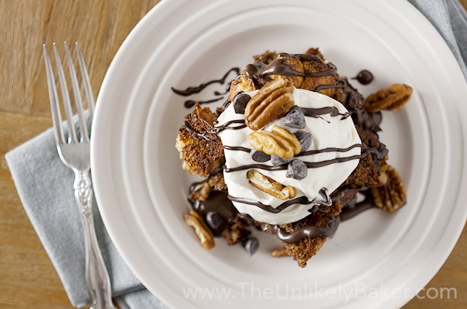 Chocolate Kahlua Bread Pudding