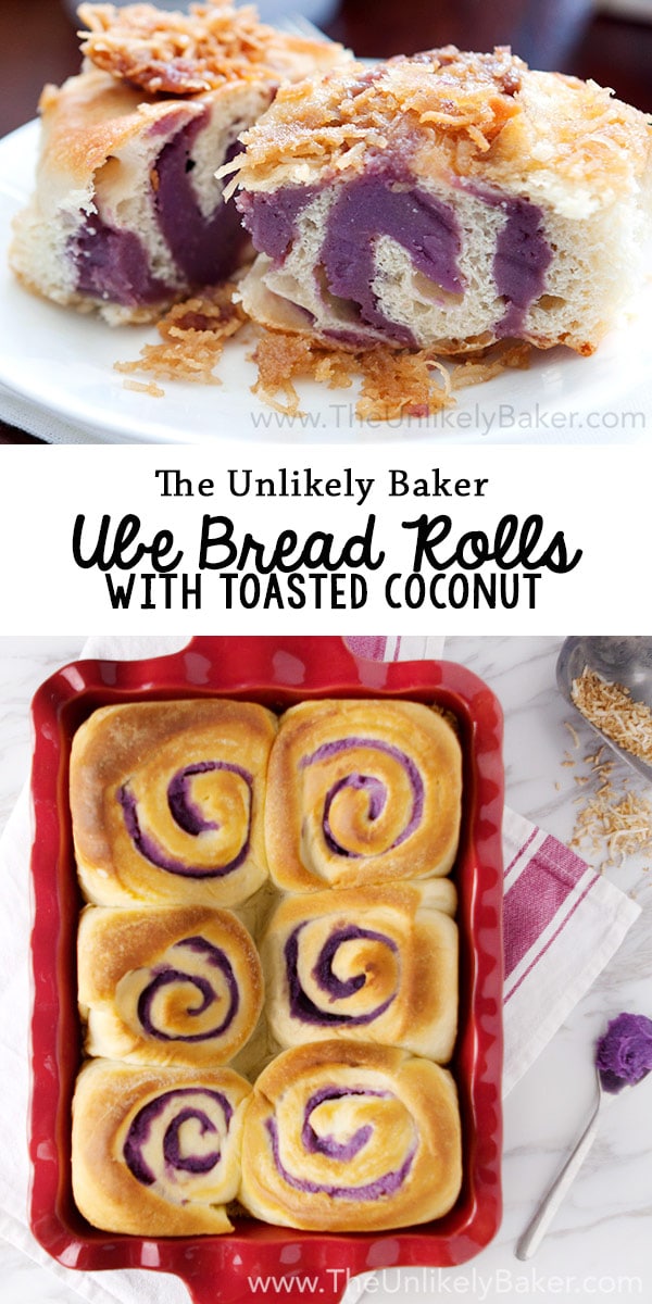 Ube Bread Rolls (with step-by-step photos) - The Unlikely Baker