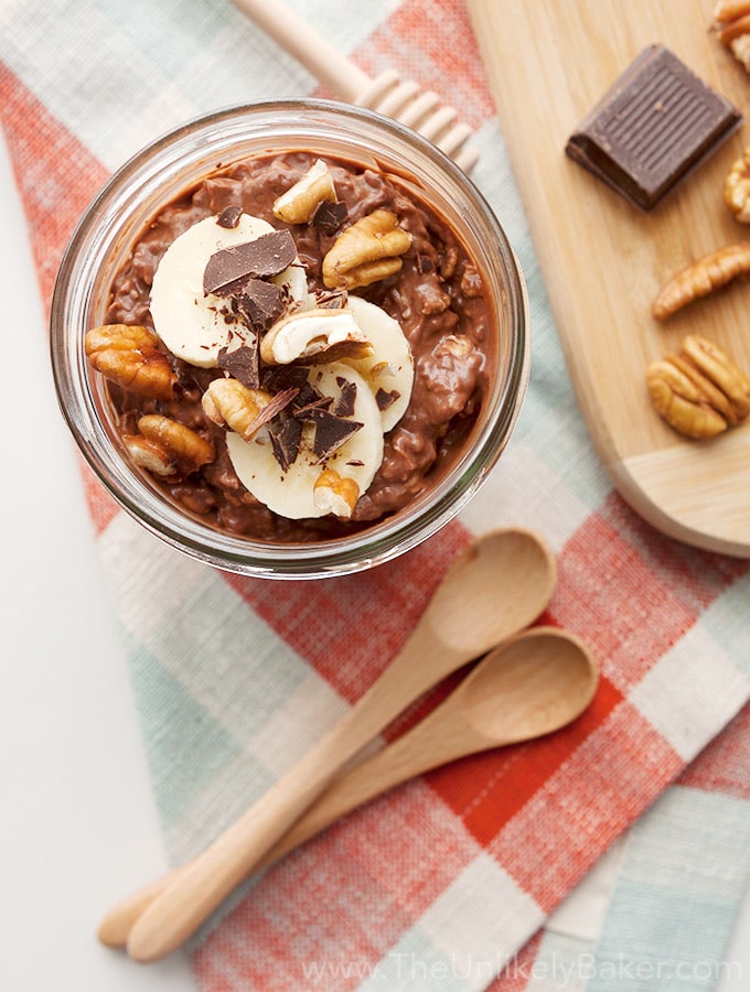 Chocolate Peanut Butter Overnight Oats