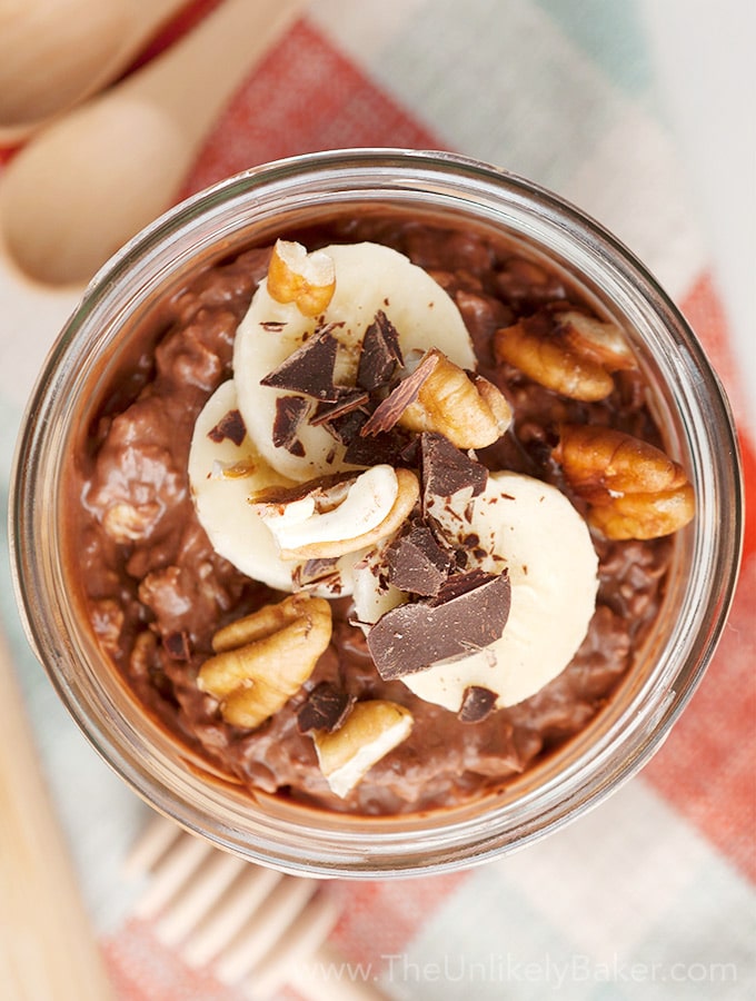 Chocolate Peanut Butter Overnight Oats