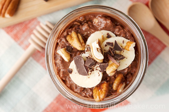 Chocolate Peanut Butter Overnight Oats