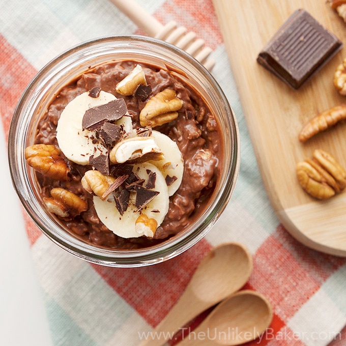 Chocolate Peanut Butter Overnight Oats