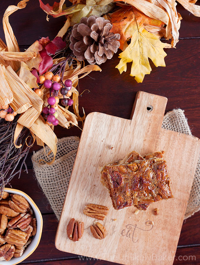 Bourbon Pecan Pie Bars