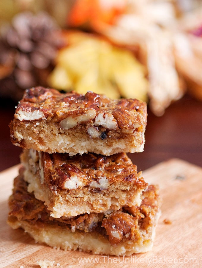 Bourbon Pecan Pie Bars