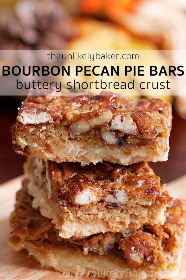 Bourbon Pecan Pie Bars