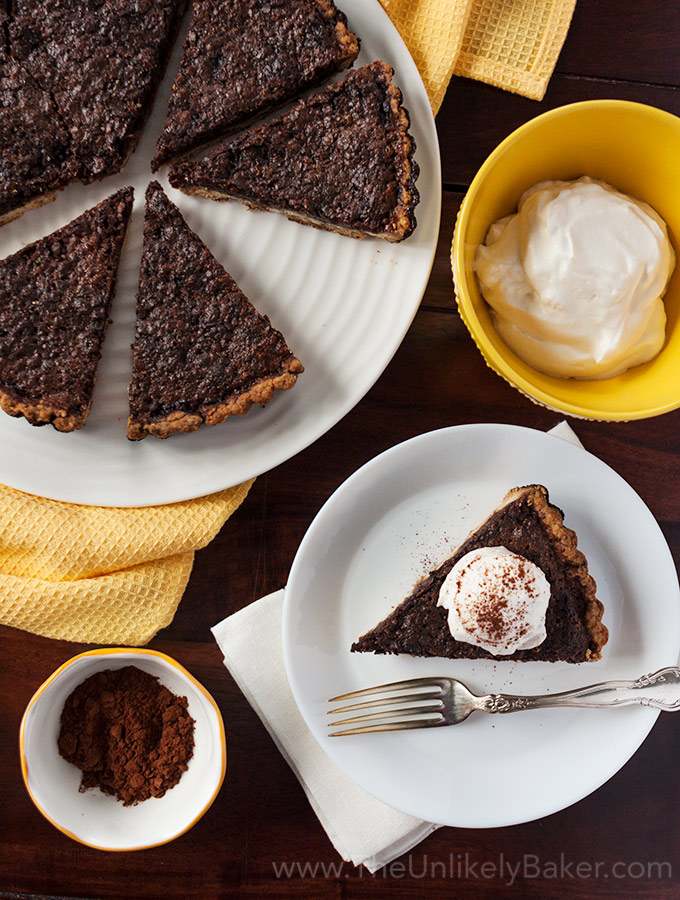 Chocolate Brownie Tart with Brown Butter Crust