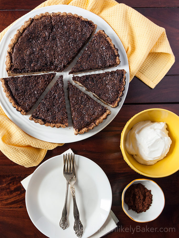 Chocolate Brownie Tart with Brown Butter Crust