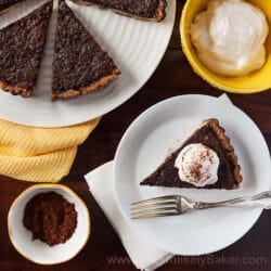 Chocolate Brownie Tart with Brown Butter Crust