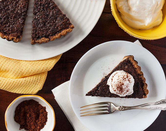 Chocolate Brownie Tart with Brown Butter Crust