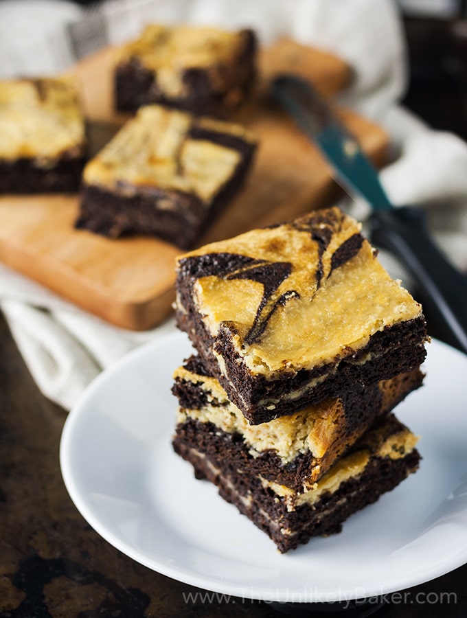 Salted Caramel Cream Cheese Brownies