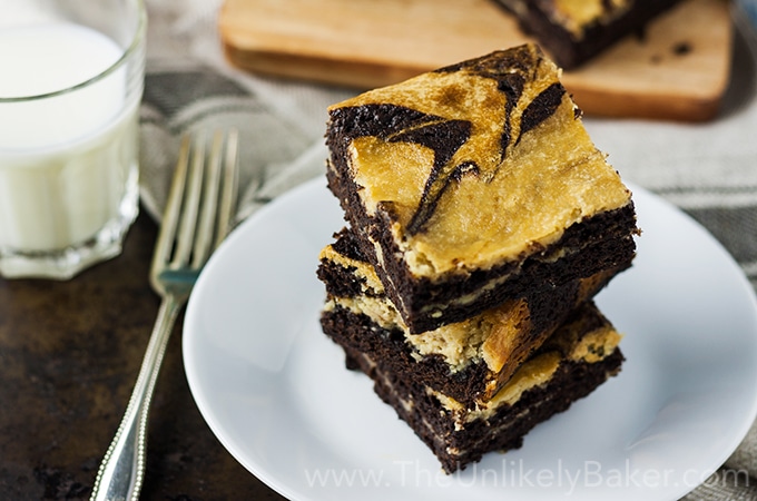 Salted Caramel Cream Cheese Brownies