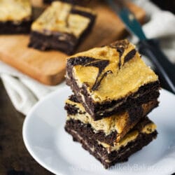 Salted Caramel Cream Cheese Brownies