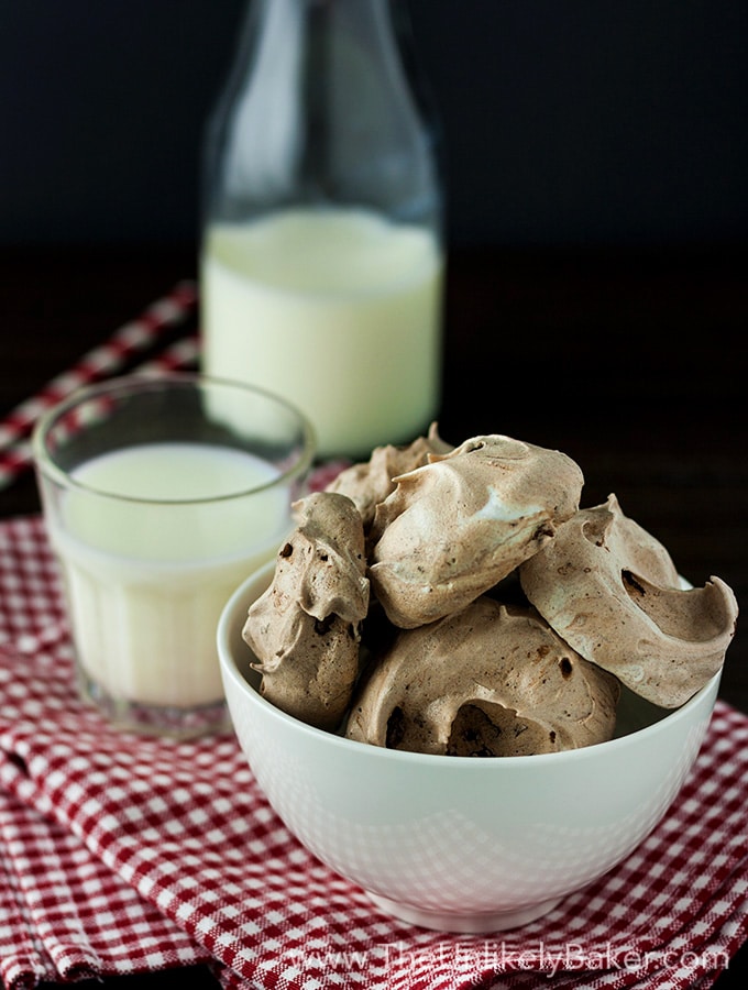 Double Chocolate Meringue Cookies