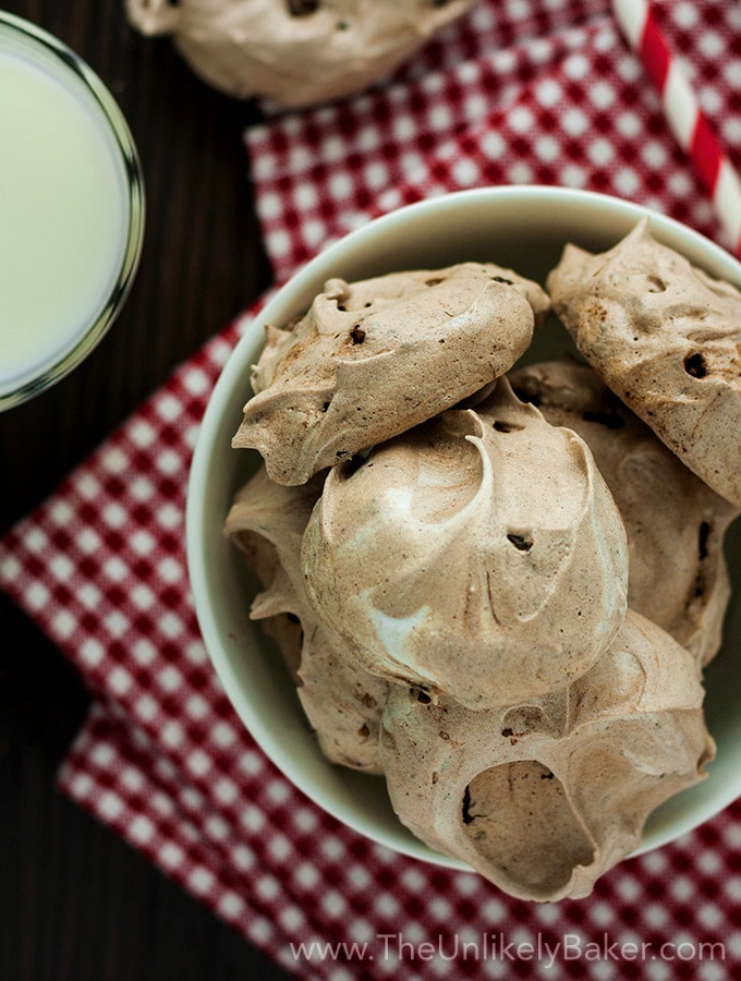 Double Chocolate Meringue Cookies